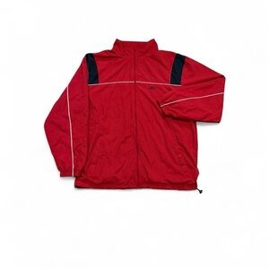 Reebok Vintage 90s Red and Black Windbreaker Jacket